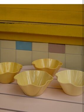 Greg Natale FLORA BOWL YELLOW, SET OF 4